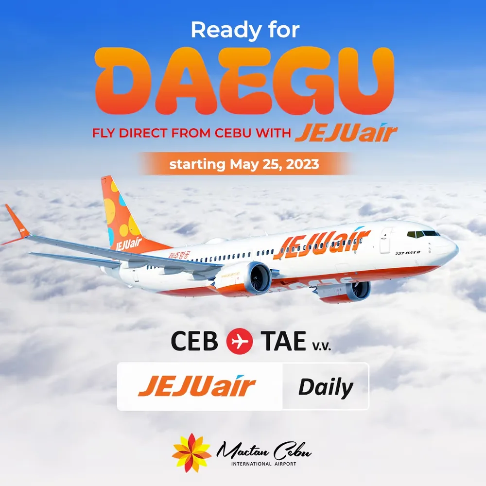 Airline promo: fly direct from Cebu to Daegu
