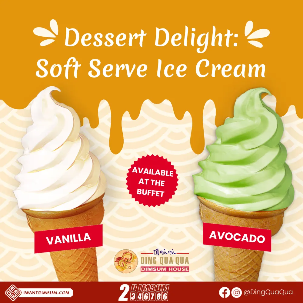 Ding Qua Qua promo: soft serve ice cream dessert